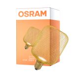 Osram Decor Eben Lamp In Metall Gehäuse LED E27 Special Matt Gold 3.5W 300lm - 827 Extra Warmweiß | Ersatz Für 25W