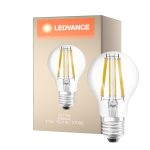 Ledvance Classic LED E27 Birne Fadenlampe Klar 11W 1521lm - 827 Extra Warmweiß | Dimmbar - Ersatz für 100W
