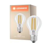 Ledvance Classic LED E27 Birne Fadenlampe Klar 4.2W 470lm - 927 Extra Warmweiß | Höchste Farbwiedergabe - Dimmbar - Ersatz für 40W
