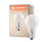 Ledvance Classic LED E27 Birne Fadenlampe Matt 4W 470lm - 827 Extra Warmweiß | Ersatz für 40W