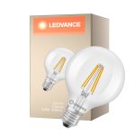Ledvance Classic LED Globe E27 Globe Fadenlampe Klar 3.8W 806lm - 827 Extra Warmweiß | Ersatz Für 60W