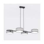 Emibig Pendelleuchte Drumz Stahl Grau | Geeignet für 4x E14 - Max 10W