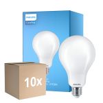 Mehrfachpackung 10x Philips Corepro LED Glühbirne E27 Birne Matt 23W 3452lm - 827 Extra Warmweiß | Ersatz Für 200W