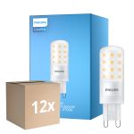 Mehrfachpackung 12x Philips CorePro LED Capsule G9 Matt 4W 480lm - 827 Extra Warmweiß | Dimmbar - Ersatz Für 40W