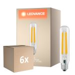 Mehrfachpackung 6x Ledvance LED Glühbirne NAV LED FIL V E27 21W 3600lm - 727 Extra Warmweiß | Ersatz Für 50W