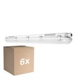 Mehrfachpackung 6x Ledvance LED Feuchtraumleuchte Feuchtigkeitsdicht 32W 4400lm - 865 Tageslichtweiß | 120cm 