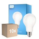 Mehrfachpackung 10x Philips Corepro LED Glühbirne E27 Birne Matt 13W 2000lm - 827 Extra Warmweiß | Ersatz Für 120W