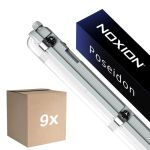 Mehrfachpackung 9x Noxion LED Feuchtraumleuchte Poseidon V3.0 30W 3900/4200lm - 830-865 CCT | 120cm - Durchgangsverdrahtung (5x2.5mm2) - Bewegungs- und Lichtsensor