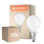Mehrfachpackung 10x Ledvance Classic LED E14 Kugel Fadenlampe 5.9W 806lm - 827 Extra Warmweiß | Dimmbar - Ersatz Für 60W