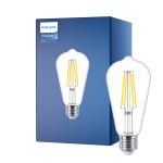 Philips MASTER Value LED Glühbirne E27 Edison Fadenlampe Klar 5.9W 806lm - 927 Extra Warmweiß | Höchste Farbwiedergabe - Ersatz für 60W