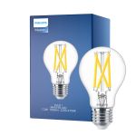 Philips Master LED E27 Birne Fadenlampe Klar 7.2W 1055lm - 922-927 Dim To Warm | Höchste Farbwiedergabe - Dimmbar - Ersatz Für 75W