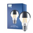 Philips Classic LED Glühbirne E27 Birne Spiegel 7.2W 650lm - 827 Extra Warmweiß | Dimmbar - Ersatz für 60W