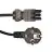 Noxion GST - Kompatibel Versorgungskabel Schwarz - Weiblich + Schuko Europlug - 3m - 3 pole 0.75mm2