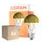 Mehrfachpackung 6x Osram Classic LED E27 Birne Fadenlampe Spiegel Gold 4W 400lm - 827 Extra Warmweiß | Ersatz Für 35W
