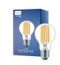 Philips MASTER LED Glühbirne Ultra Efficient E27 Birne Klar 5.2W 1095lm - 827 Extra Warmweiß | Ersatz für 75W