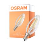 Osram LED Superstar Classic E14 Kerze Fadenlampe Klar 2.2W 300lm - 927 Extra Warmweiß | Dimmbar -  Ersatz Für 25W