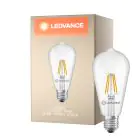 Ledvance Classic LED E27 Birne Fadenlampe Klar 3.4W 470lm - 827 Extra Warmweiß | Ersatz Für 40W