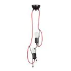 Emibig Pendelleuchte Bobi Stahl Schwarz | Geeignet für 2x E27 - Max 15W