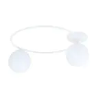 Emibig Deckenleuchte Sopra Stahl Weiß | Geeignet für 2x E14 - Max 10W