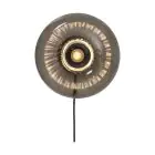 It's about RoMi Wandleuchte Brussels Glas Schwarz | Geeignet für 1x E27 