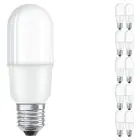 Mehrfachpackung 10x Osram LED Classic Stabförmig LED E27 Matt 8W 806lm - 827 Extra Warmweiß | Ersatz Für 60W