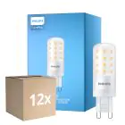 Mehrfachpackung 12x Philips CorePro LED Capsule G9 Matt 4W 480lm - 827 Extra Warmweiß | Dimmbar - Ersatz Für 40W
