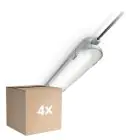 Mehrfachpackung 4x Philips LED Feuchtraumleuchte CoreLine WT120C G2 42.9W 6000lm - 840 Kaltweiß | 150cm 