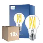 Mehrfachpackung 10x Philips Master LED E27 Birne Fadenlampe Klar 10.5W 1521lm - 922-927 Dim To Warm | Höchste Farbwiedergabe - Dimmbar - Ersatz Für 100W