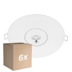 Mehrfachpackung 6x Noxion LED Emergency Spot Weiß 3W 240lm - 850K Kaltweiß | 3 Stunden Notlicht - Autotest - 140mm