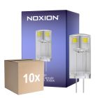 Mehrfachpackung 10x Noxion LED Kapsel G4 0.9W 90lm - 830 Warmweiß | Ersatz Für 10W