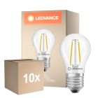 Mehrfachpackung 10x Ledvance Classic LED E27 Birne Fadenlampe Klar 1W 136lm - 827 Extra Warmweiß | Ersatz Für 15W