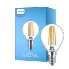 Philips Corepro LED Lustre E14 Kugel Fadenlampe Klar 6.5W 806lm - 827 Extra Warmweiß | Ersatz für 60W
