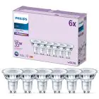 Mehrfachpackung 6x Philips LED-Spot GU10 PAR16 4W 275lm 36D - 840 Kaltweiß